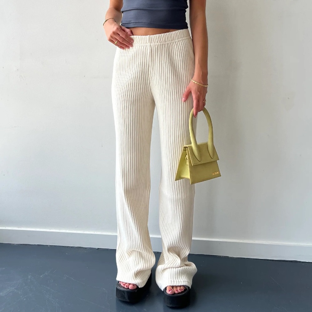 Mr. Winston Cotton ribbed pants